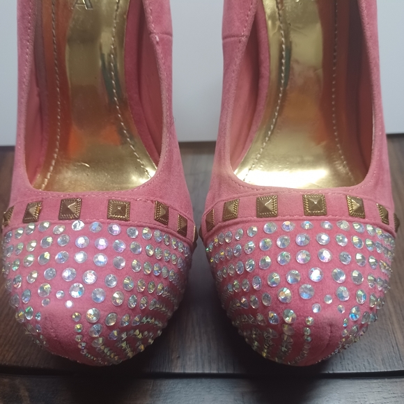 Womens Rhinestone Chrystal heels - Picture 5 of 6